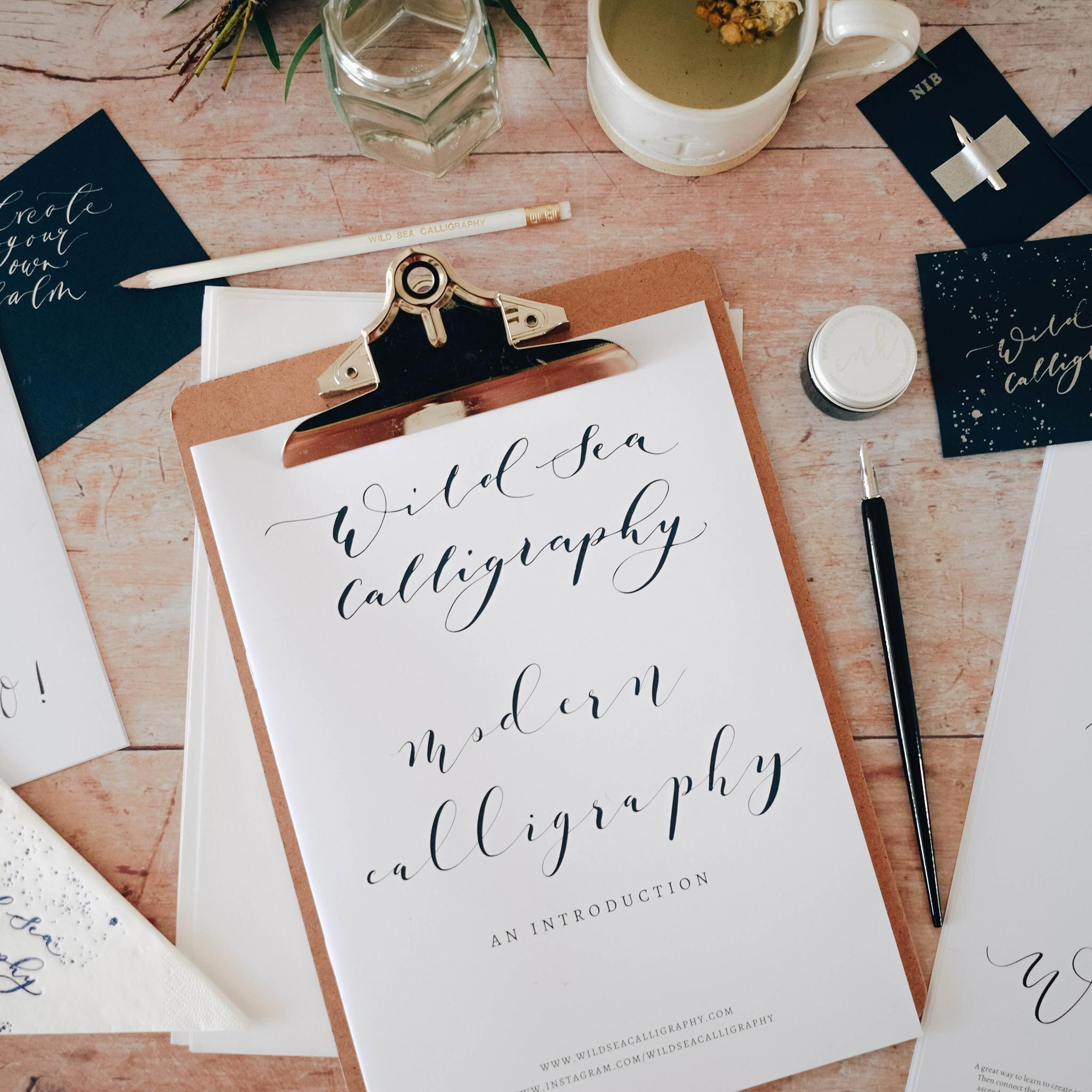 How to Learn Modern Calligraphy at Home — Wild Sea Calligraphy - Modern  Calligraphy Workshops in Devon and Cornwall